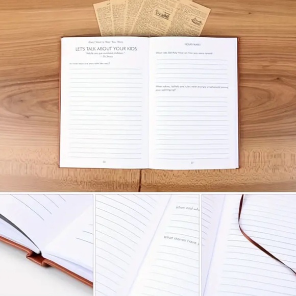 Leatherbound Heirloom Journal "Dad, I Want to Hear Your Story" - Picture 3 of 6